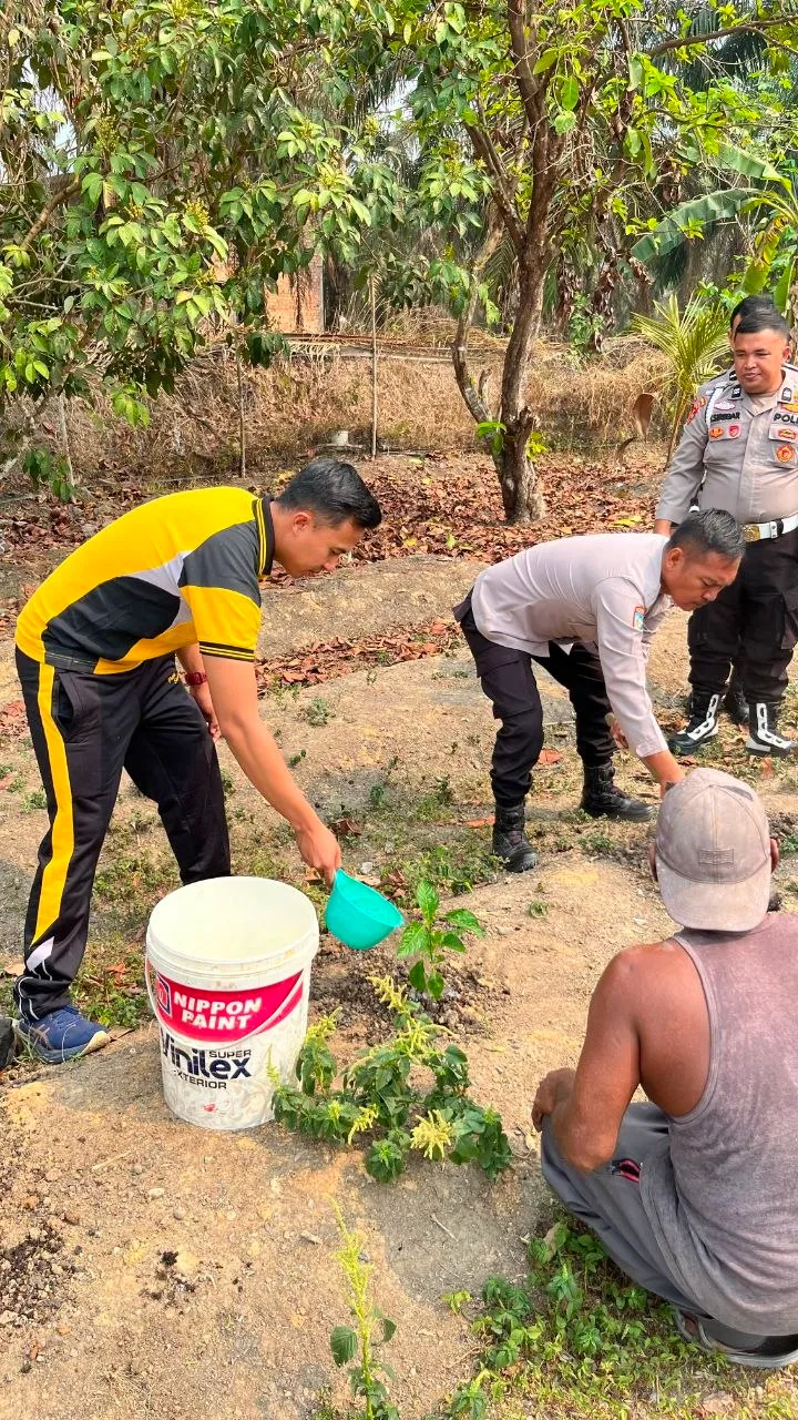 Lingkungan Bersih dan Sehat Jadi Perhatian Green Policing Batanghari Leko